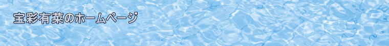 宝彩有菜のホームページ 